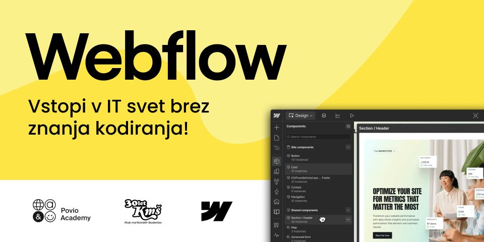 Webflow: Vstop v IT svet brez znanja kodiranja Webflow: Vstop v IT svet brez znanja kodiranja